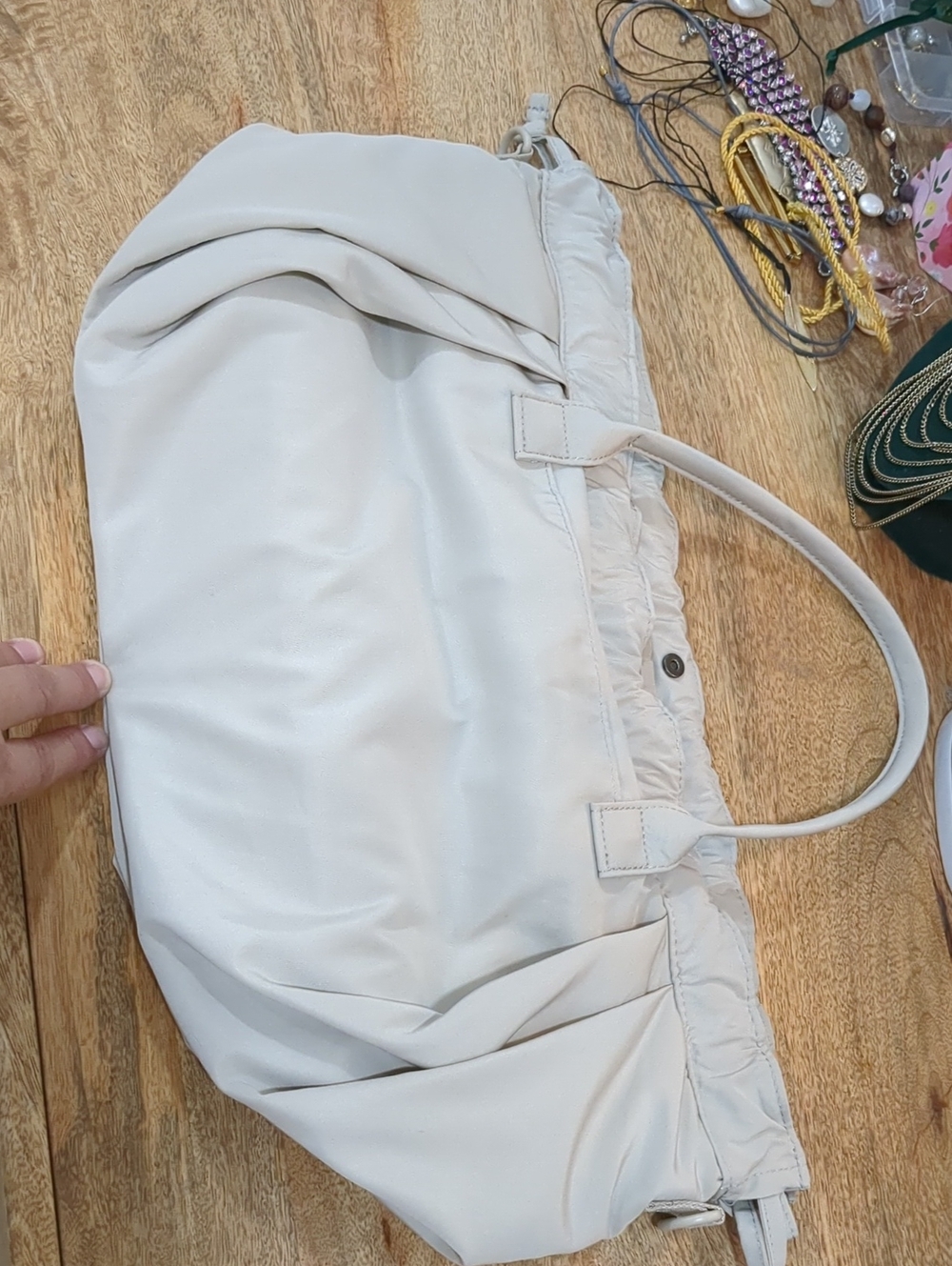 UNIQLO Drawstring Bag In Beige - Picture 14 of 16